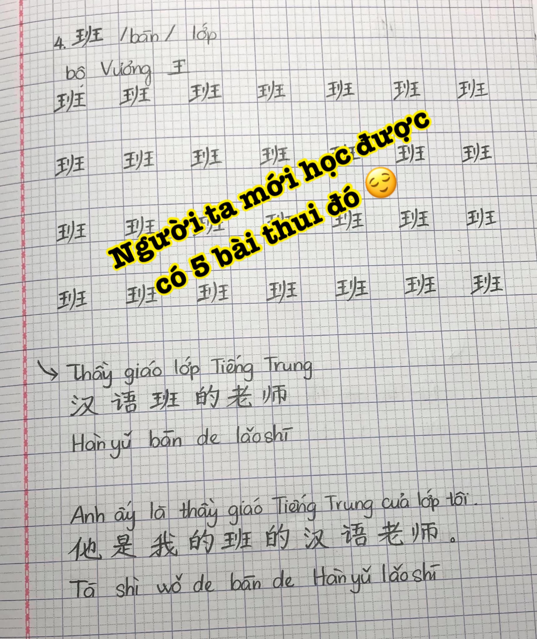 Học viên khoá sơ cấp khi mới học vài bài